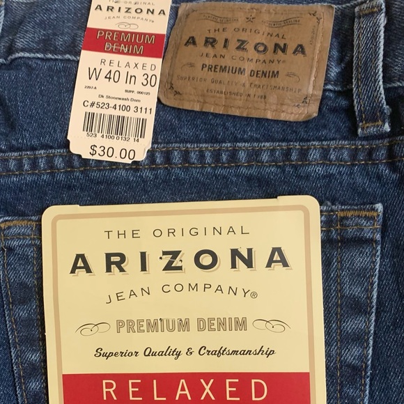Mens Arizona Relaxed Jeans NWT - Picture 4 of 4